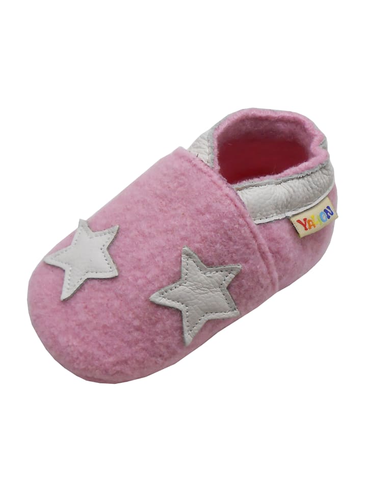 Yalion Leder-Krabbelschuhe 