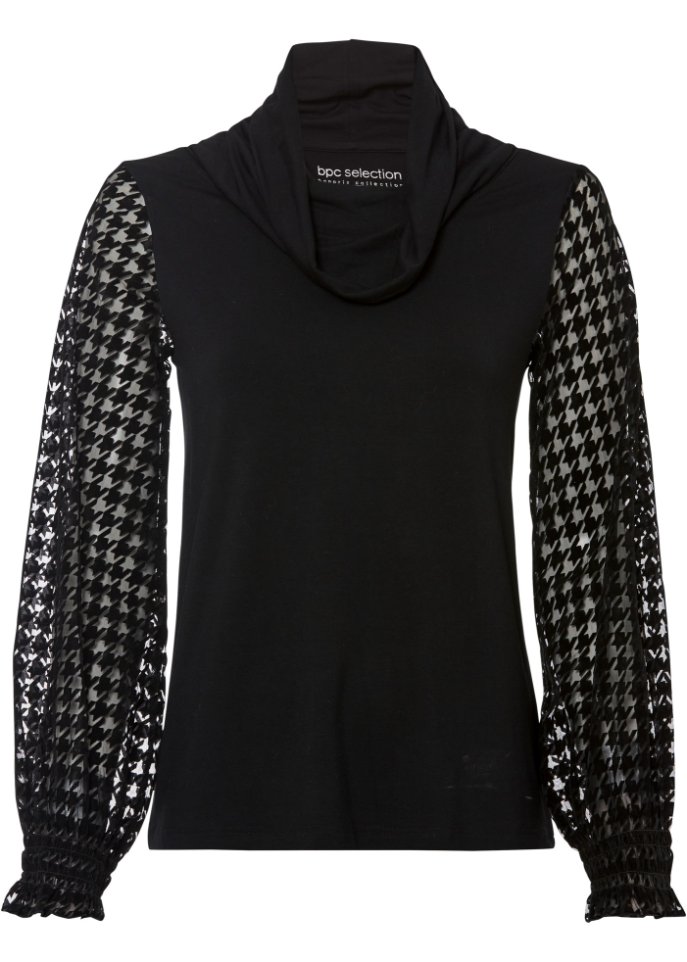 Shirt mit Mesh Ärmeln