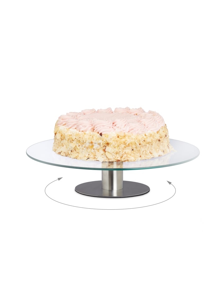 relaxdays Tortenplatte in Transparent - Ø 30 cm günstig kaufen onesize
