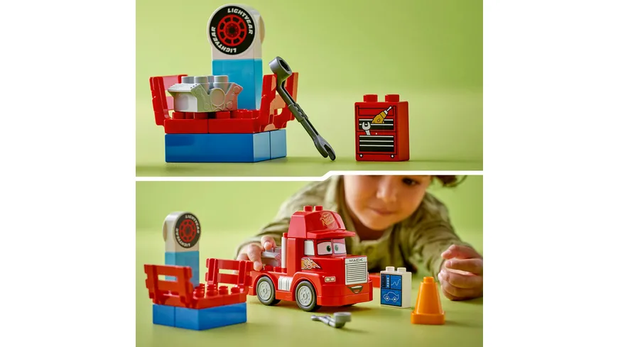 LEGO DUPLO 10417 |  and Pixar’s Cars Mack beim Rennen LKW Truck