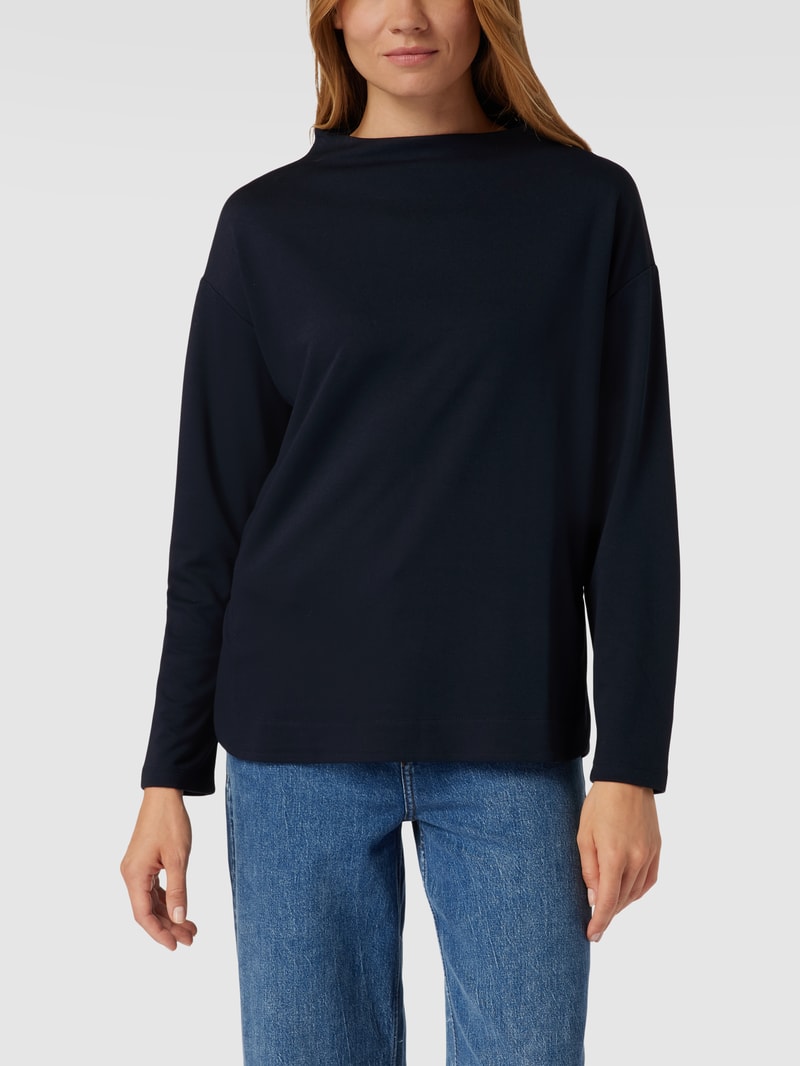 Sweatshirt mit überschnittenen Schultern in marineblau
