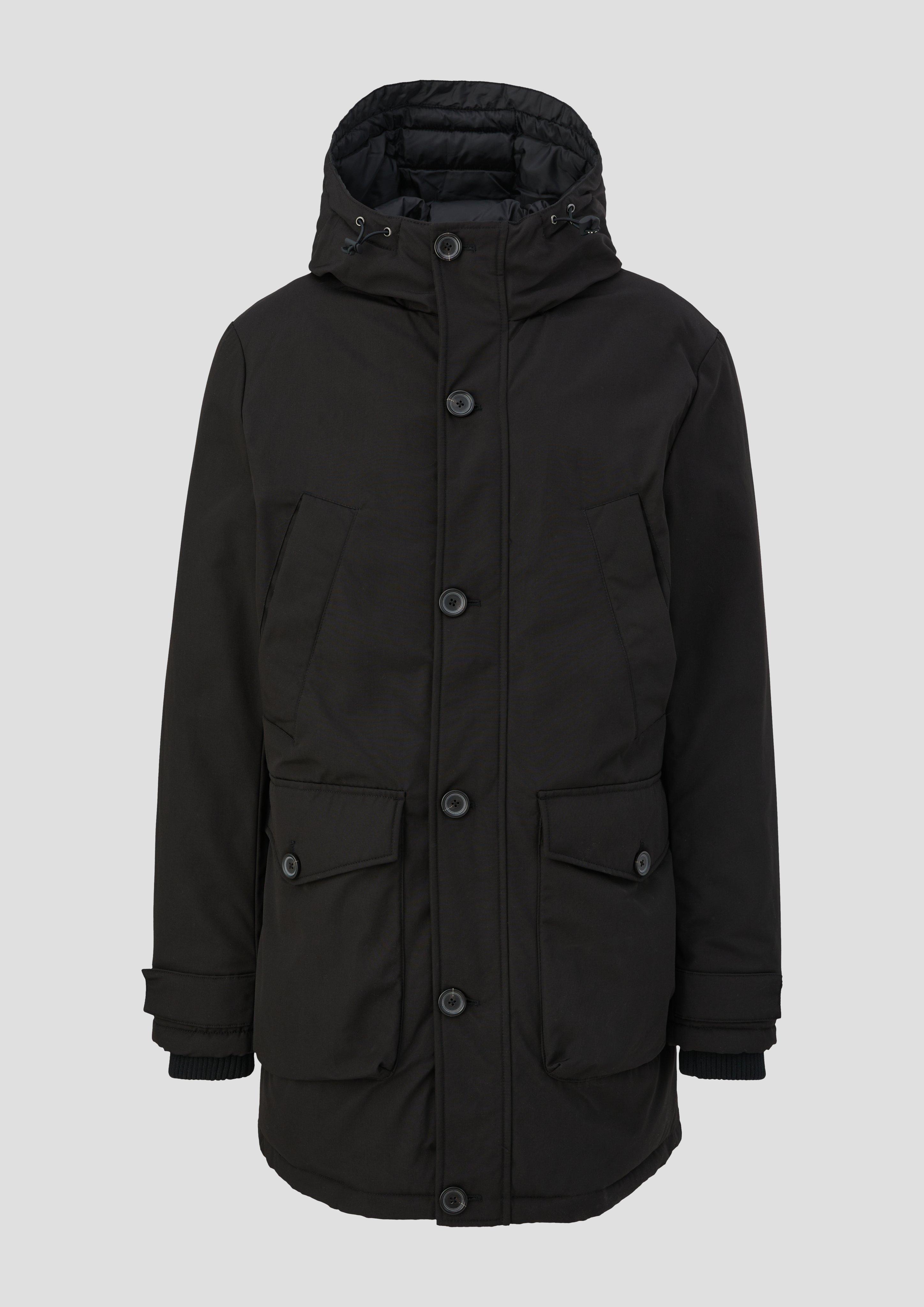 Jacke mit fixierter Kapuze  2132326-9999