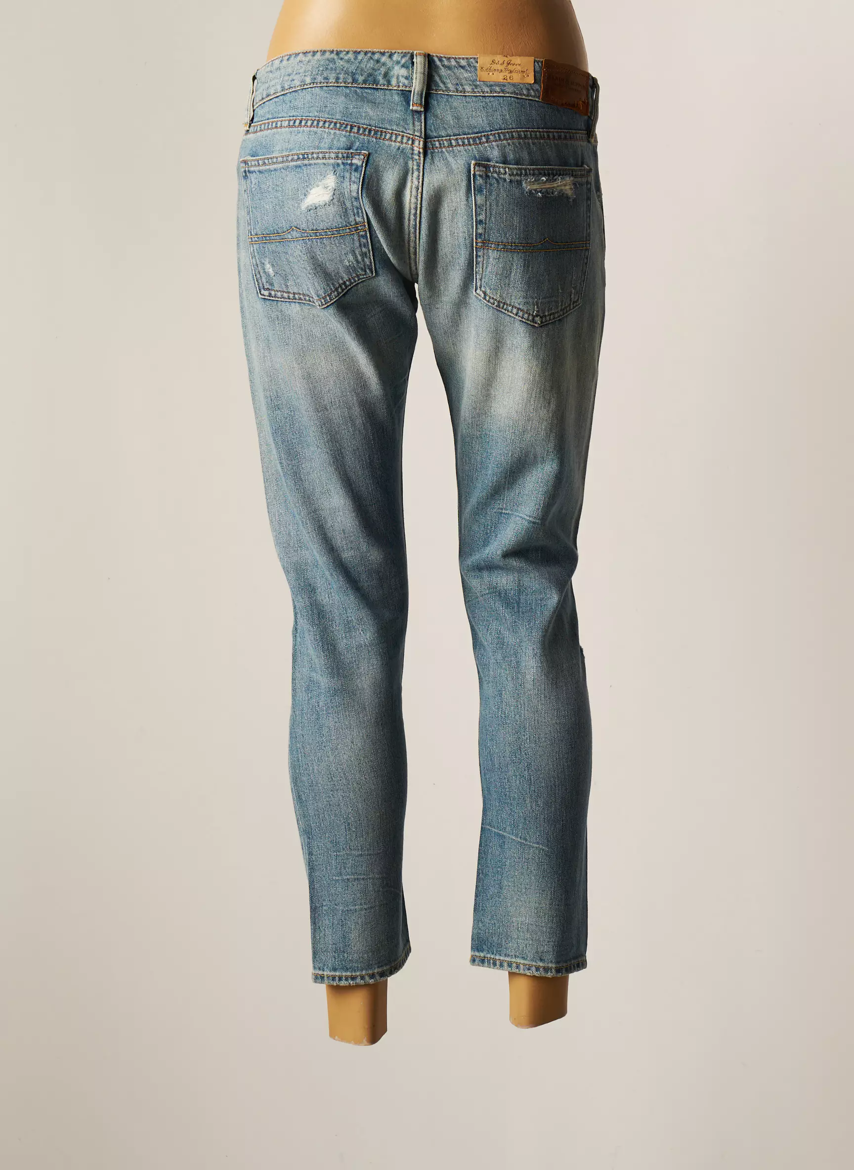 Ralph Lauren Jeans Boyfriend Femme couleur bleu