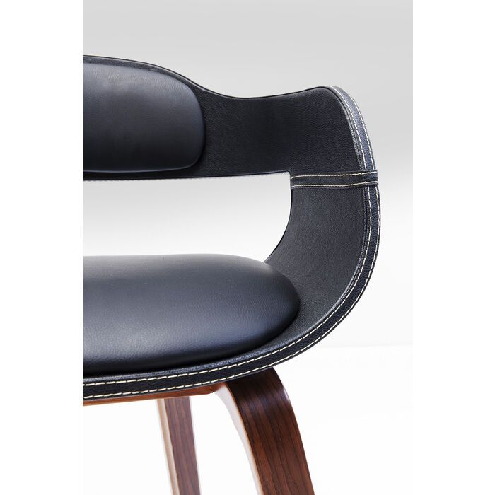 KARE Armlehnenstuhl Costa Walnut Schwarz