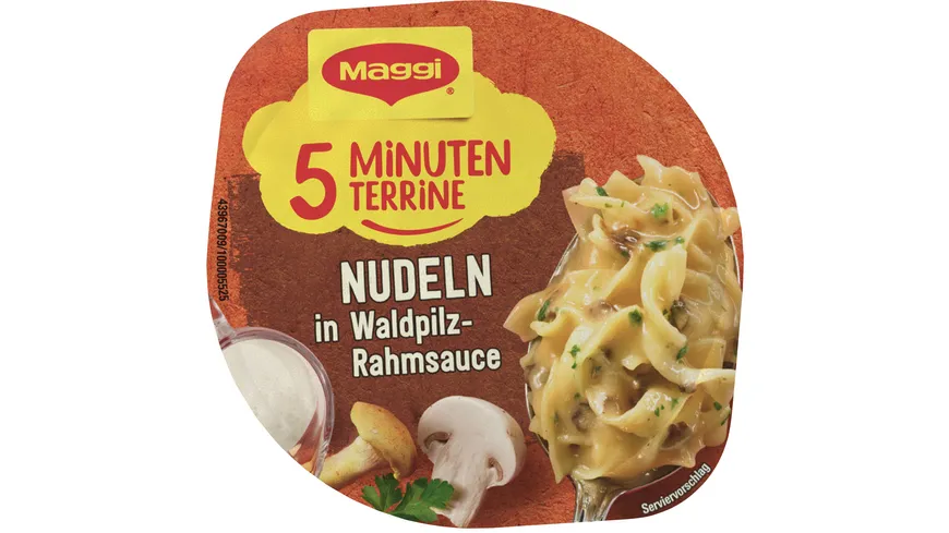 MAGGI 5 Minuten Terrine Nudeln in Waldpilz Sauce 56 g