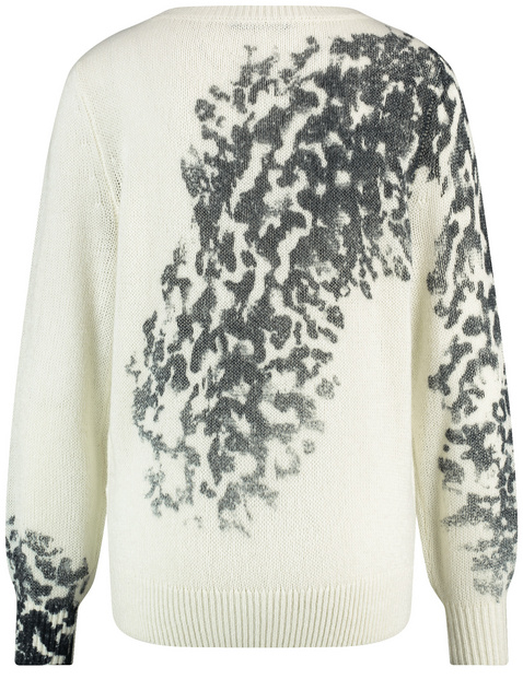 Pullover mit partiellem Druck