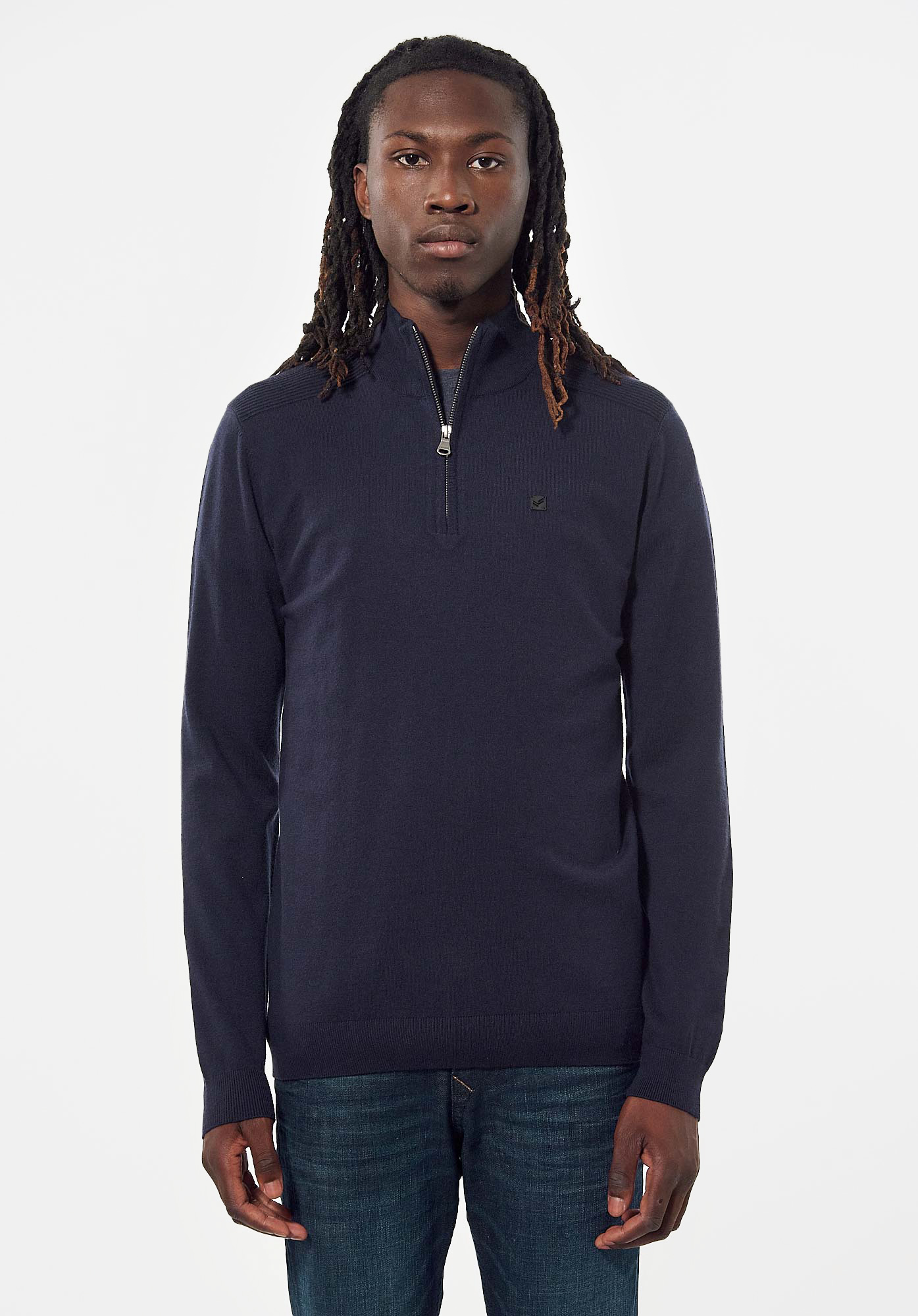 ADA    Pull bleu marine Homme