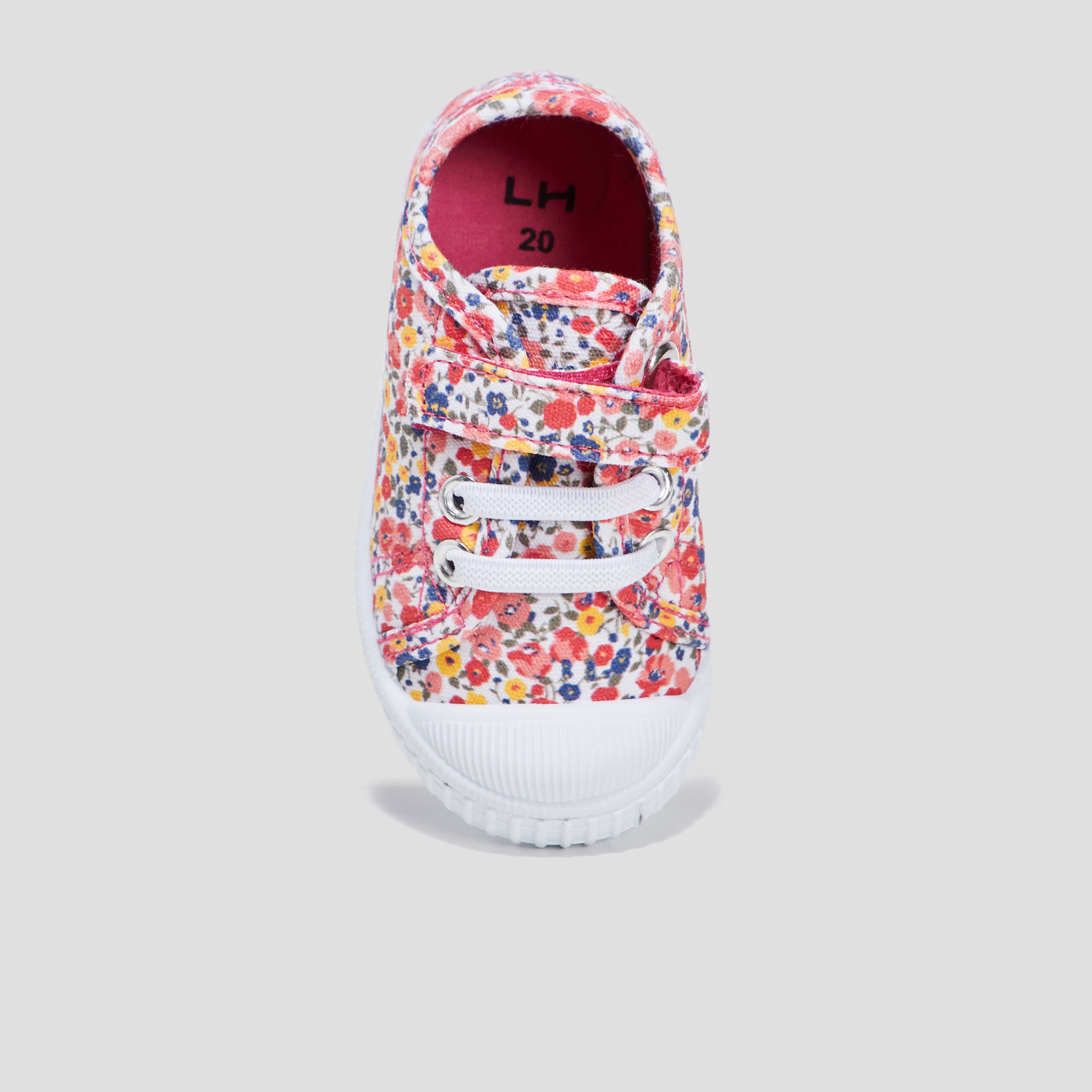 Tennis en toile à scratchs multicolore bébé fille | La Halle