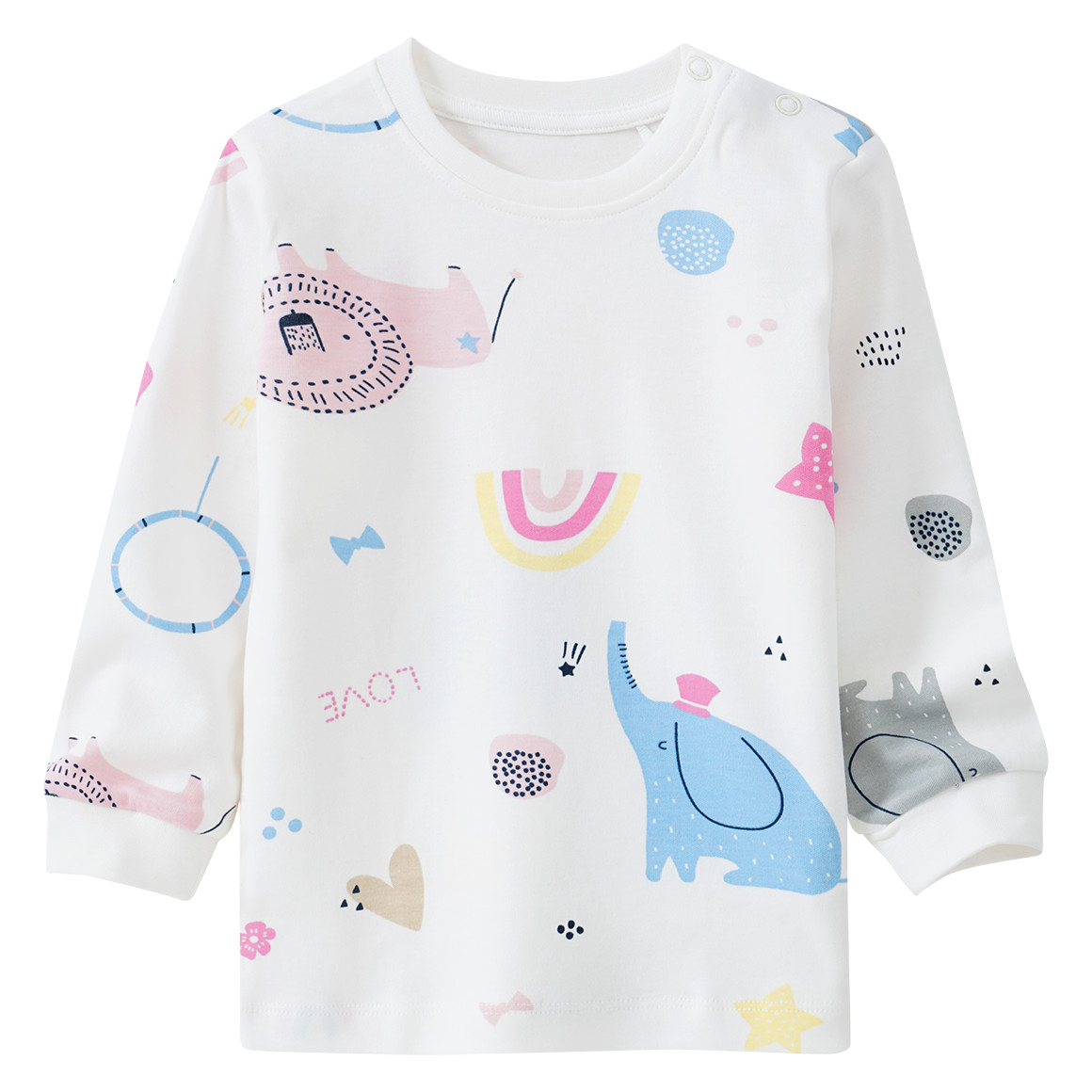 Baby Schlafanzug mit Zirkus-Allover