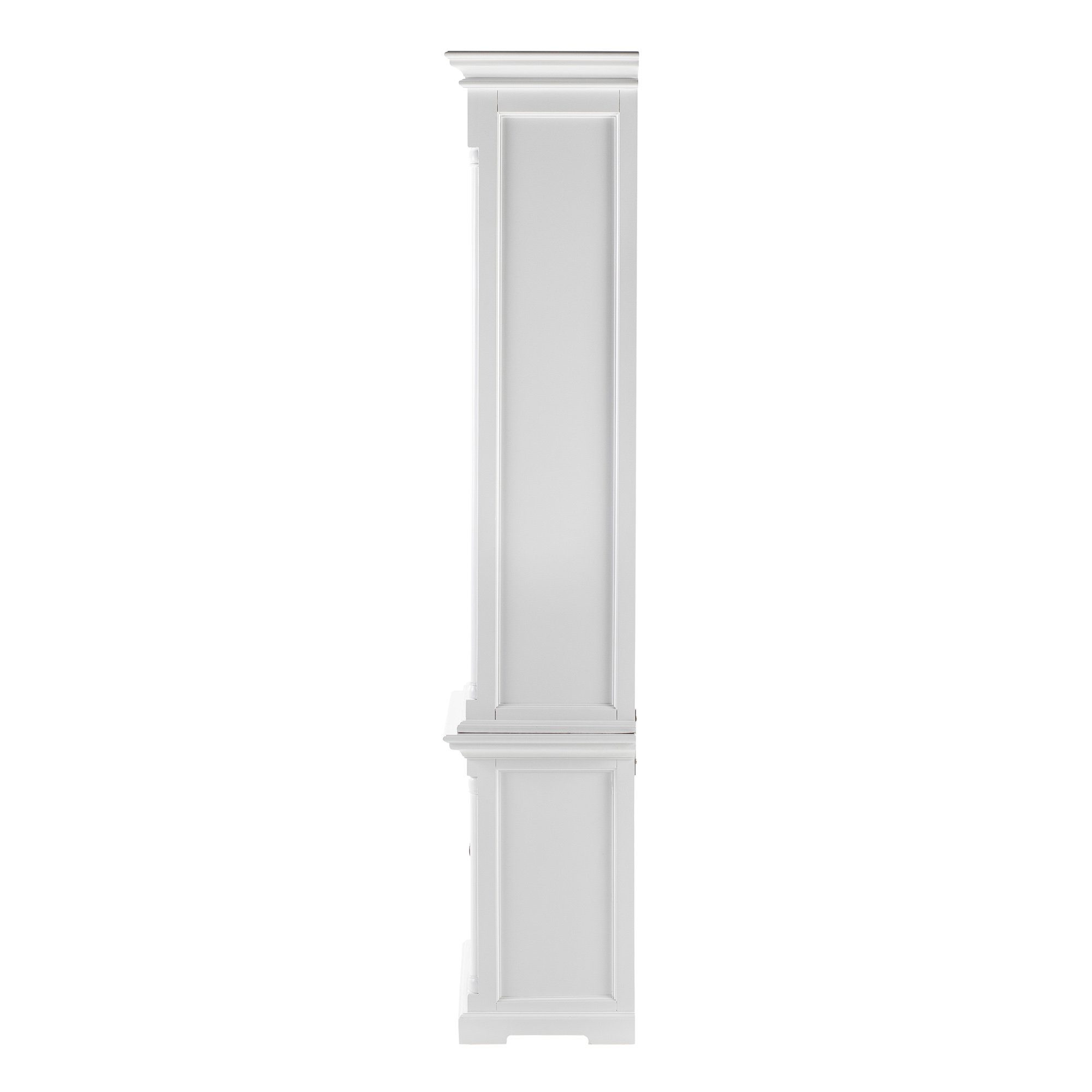 Novasolo Küchenbuffet Provence Verstellbare Regale, Single-Bay Hutch Kabinett