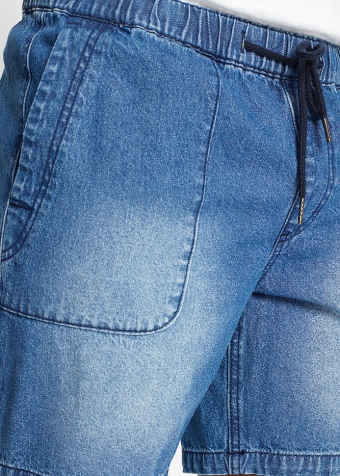 Schlupf-Jeans-Shorts, Loose Fit