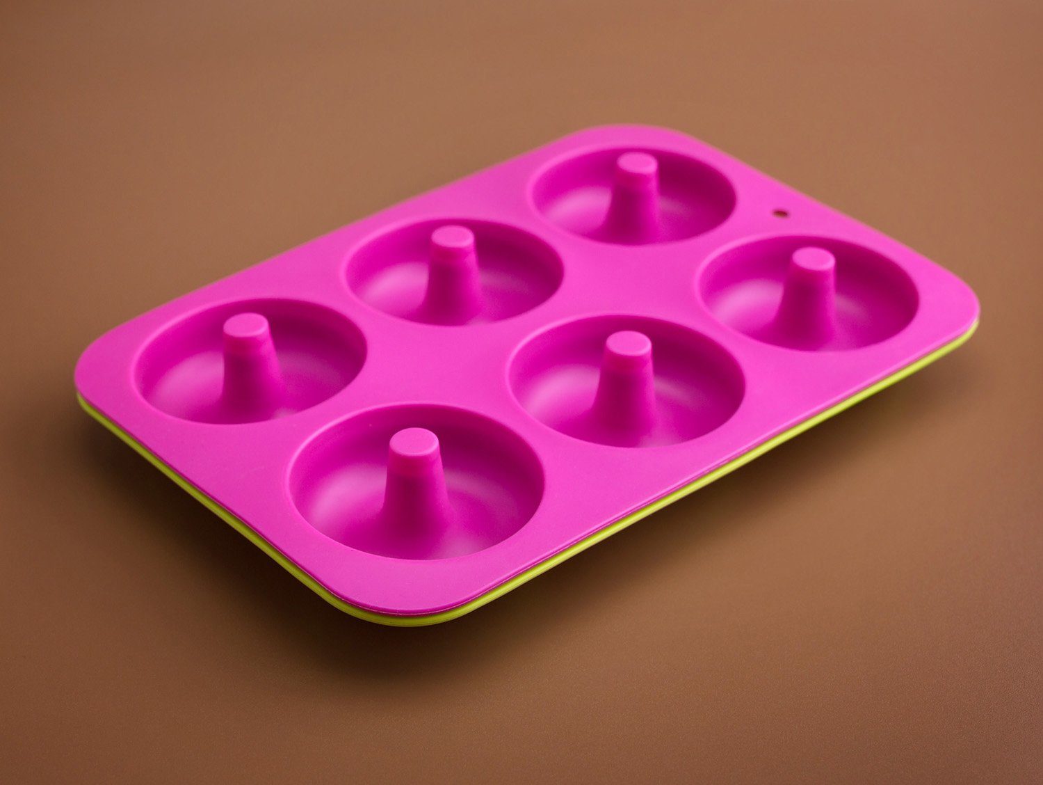 PRECORN Donutform Lebensmittelechte Silikon Donut Form Backen Antihaft faltbar Backform, (2-tlg)