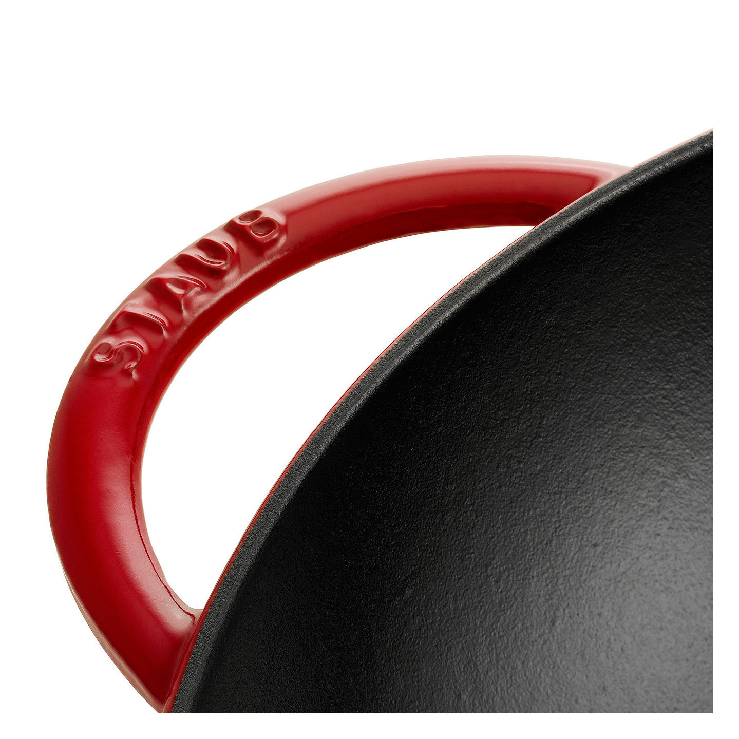 Wok mit Glasdeckel 37 cm, Gusseisen
