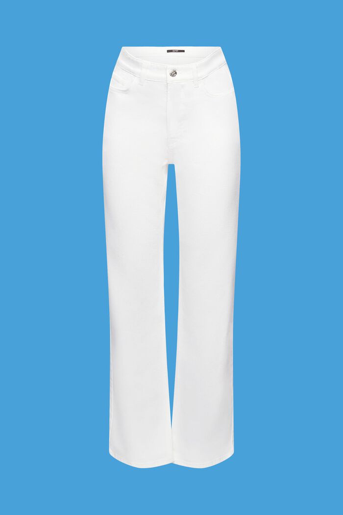 High-Rise-Jeans mit geradem Bein