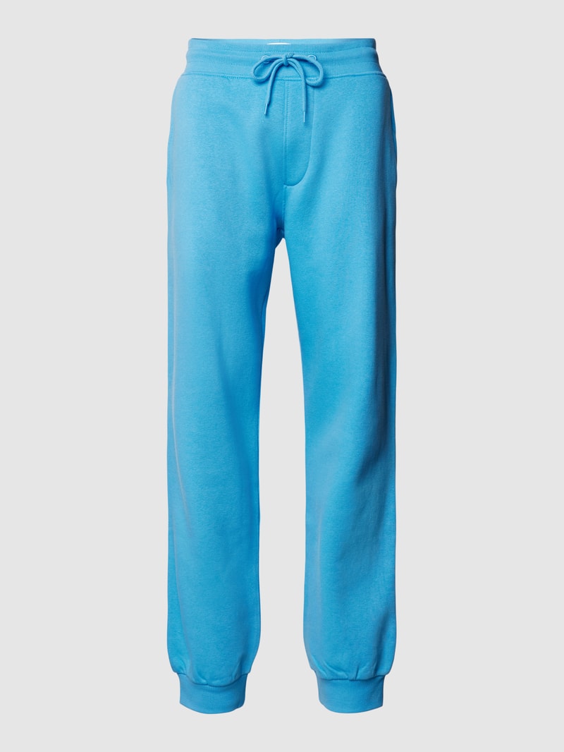 Sweatpants mit elastischem Bund in blau