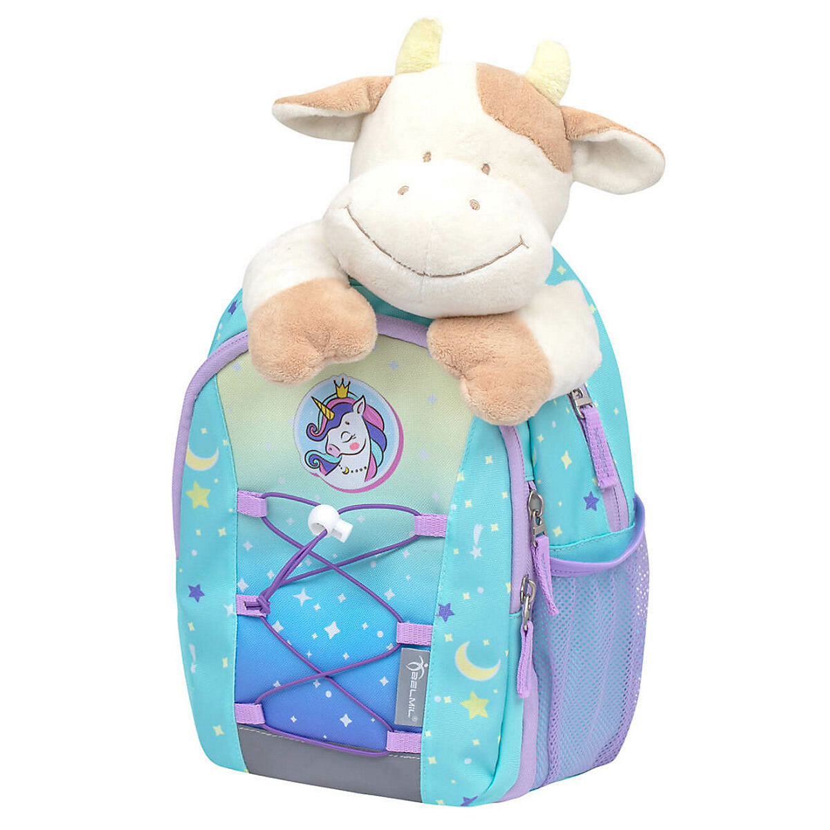 Kindergartenrucksack Mini Kiddy Kindergartenrucksack für 1-3 Jährige Kinder mit Brustgurt türkis