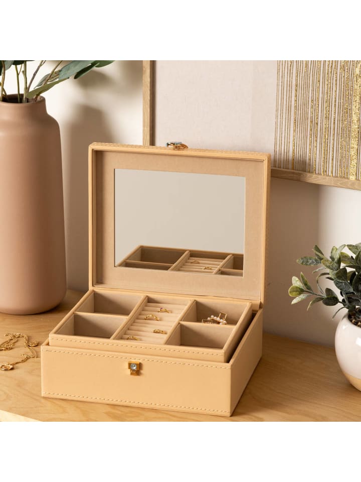 Atmosphera Créateur d'intérieur Schmuckschatulle in beige günstig kaufen onesize