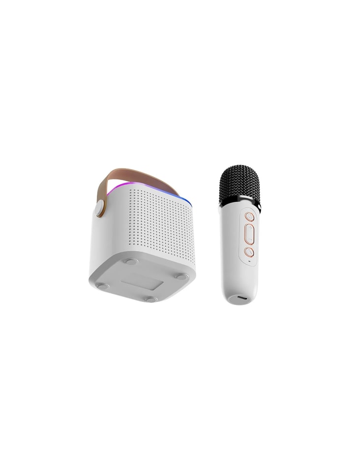 COFI 1453 Y1 Bluetooth Lautsprecher LED Karaoke Anlage mit Mikrofon 6W in Weiß günstig kaufen onesize