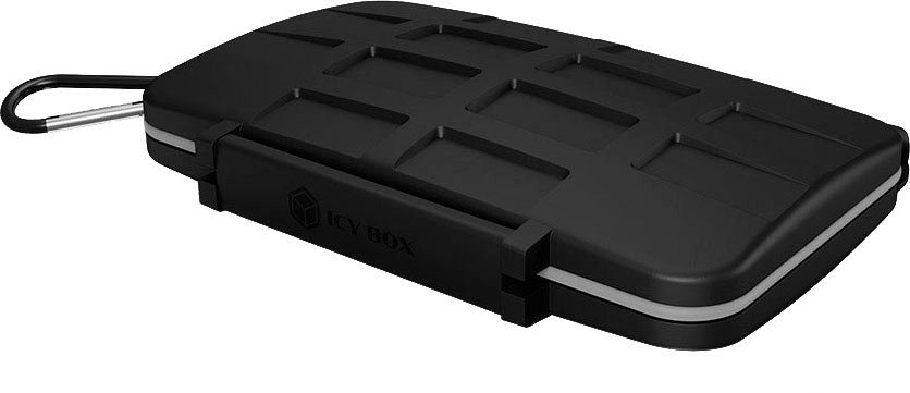Raidsonic ICY BOX Schutzbox für SD (x8), microSD (x16) und CF (x4) -Karten Computer-Adapter