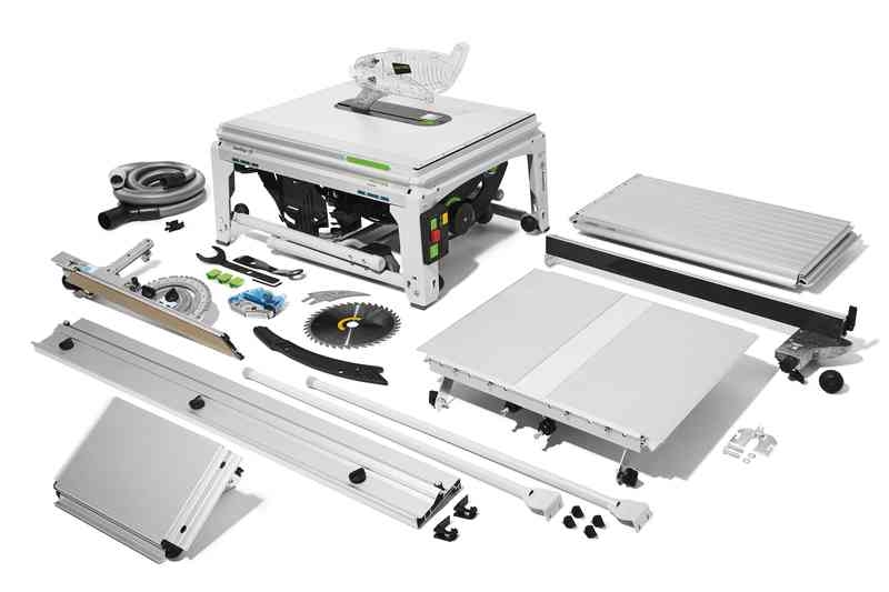 Sierra circular de mesa Festool 575828 TKS 80 EBS-Set de 254 mm con protección SawStop.