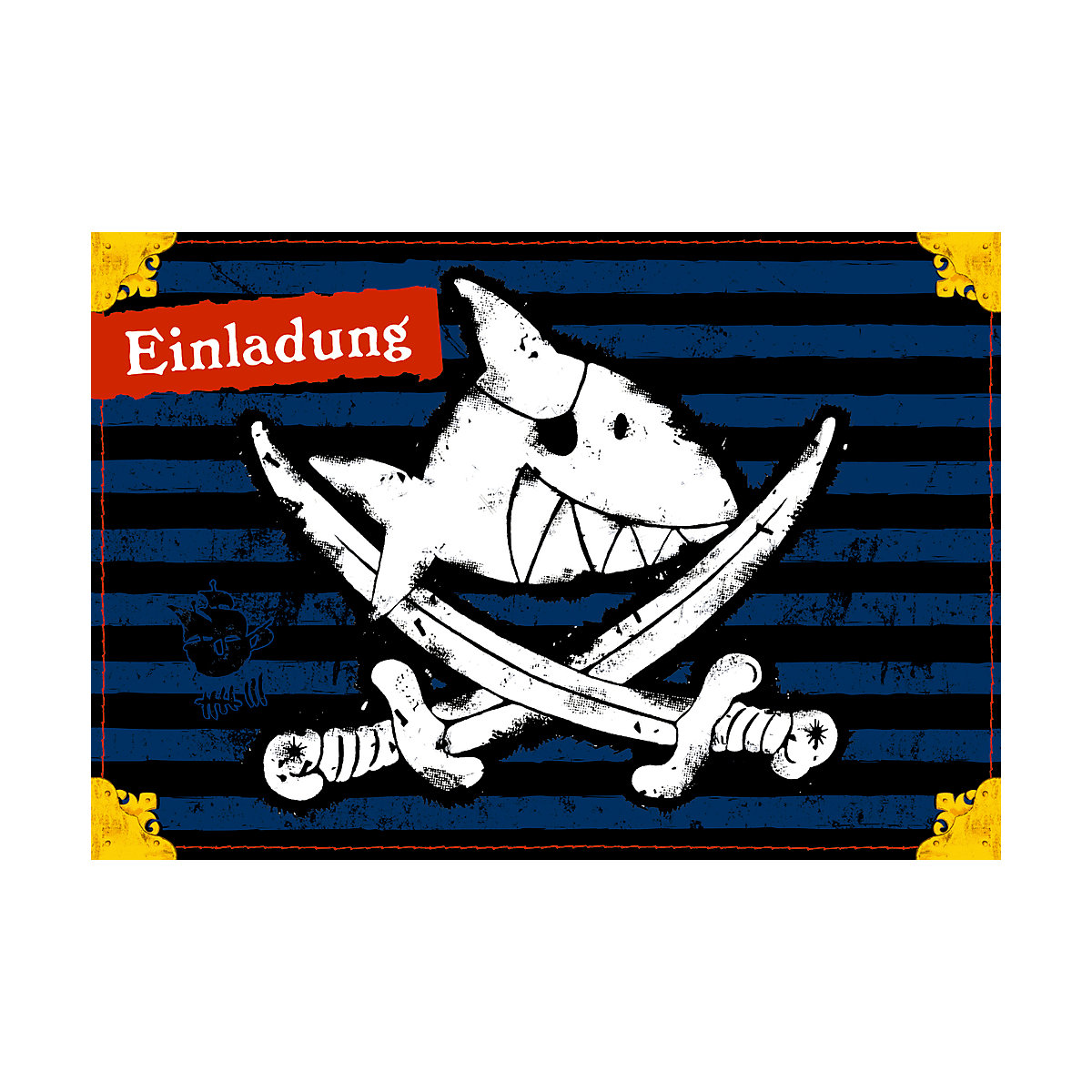 Einladungskarten - Capt'n Sharky - Einladung
