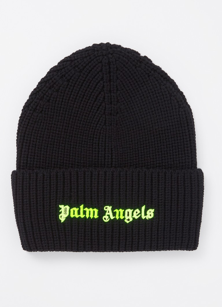 Palm Angels Wool Hat with logo embroidery