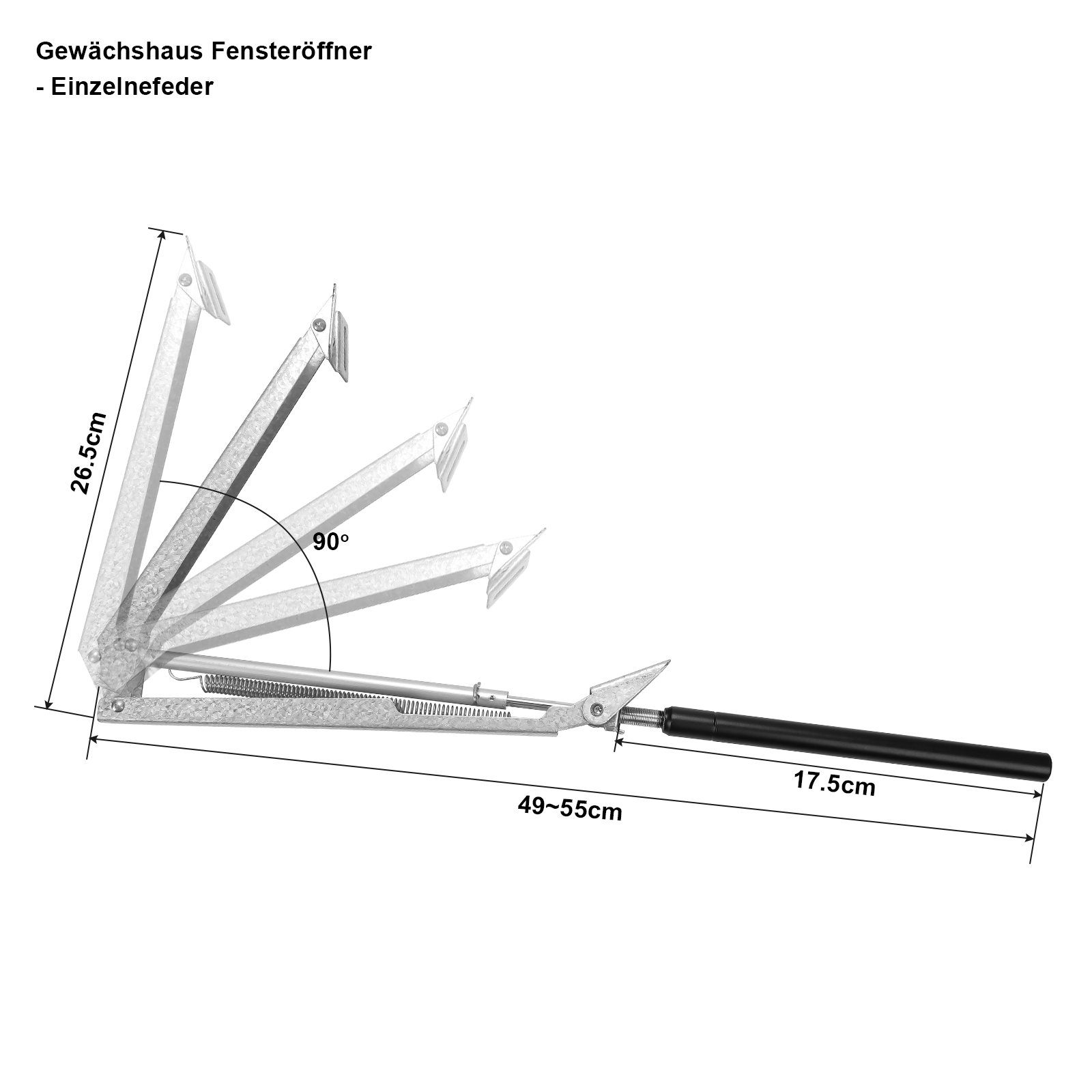 TolleTour Gewächshaus Automatischer Fensteröffner für Gewächshaus, bis ca.7 kg