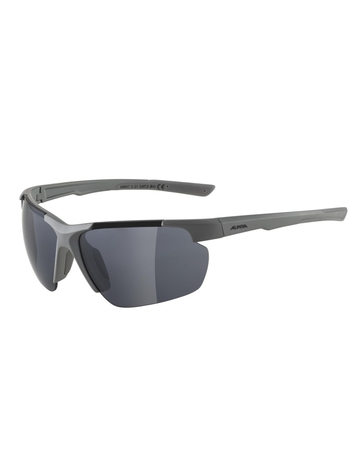 Alpina Defey HR Halbrahmen Sonnenbrille in Grau günstig kaufen onesize