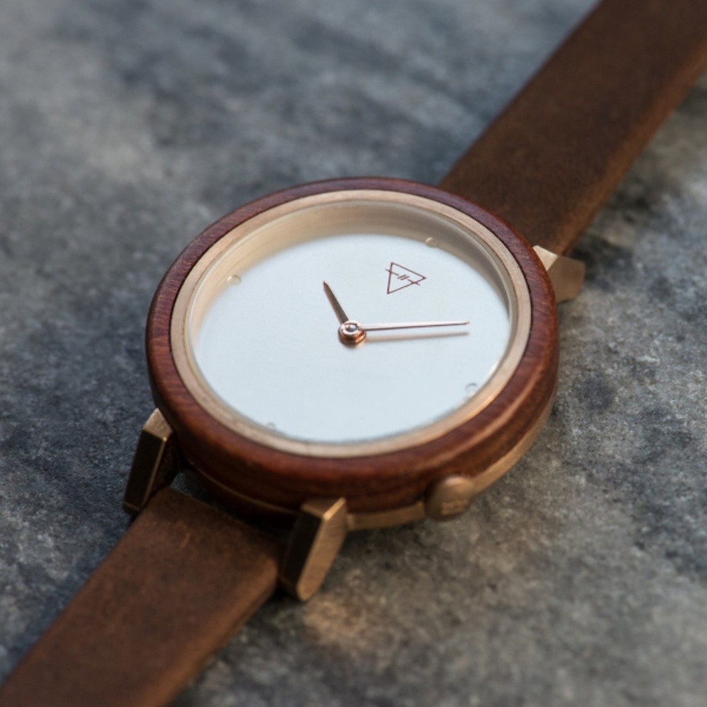 KERBHOLZ Montre pour femme Bois, Acier inoxydable Montre