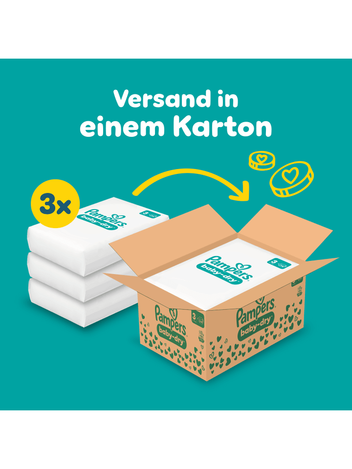 Pampers Pampers Baby-Dry Größe 3, 222 Windeln, 6kg-10kg günstig kaufen 3