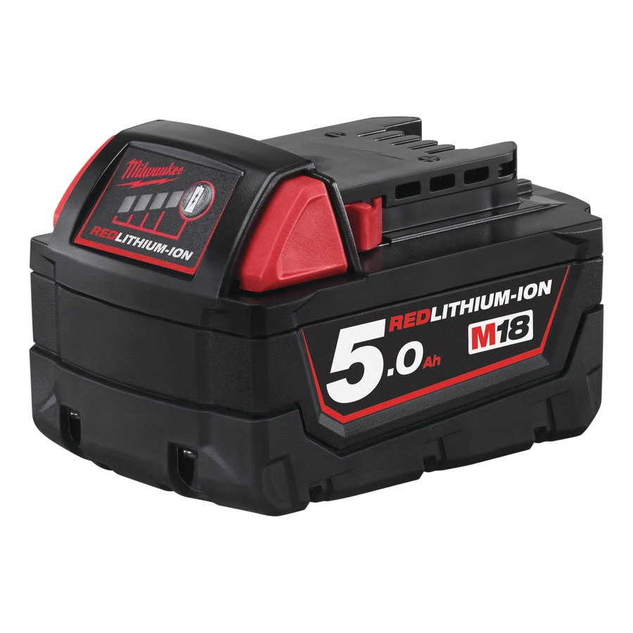 Milwaukee Accessoires 4932430483 M18 B5 Accu 18V 5.0Ah Redlithium-Ion