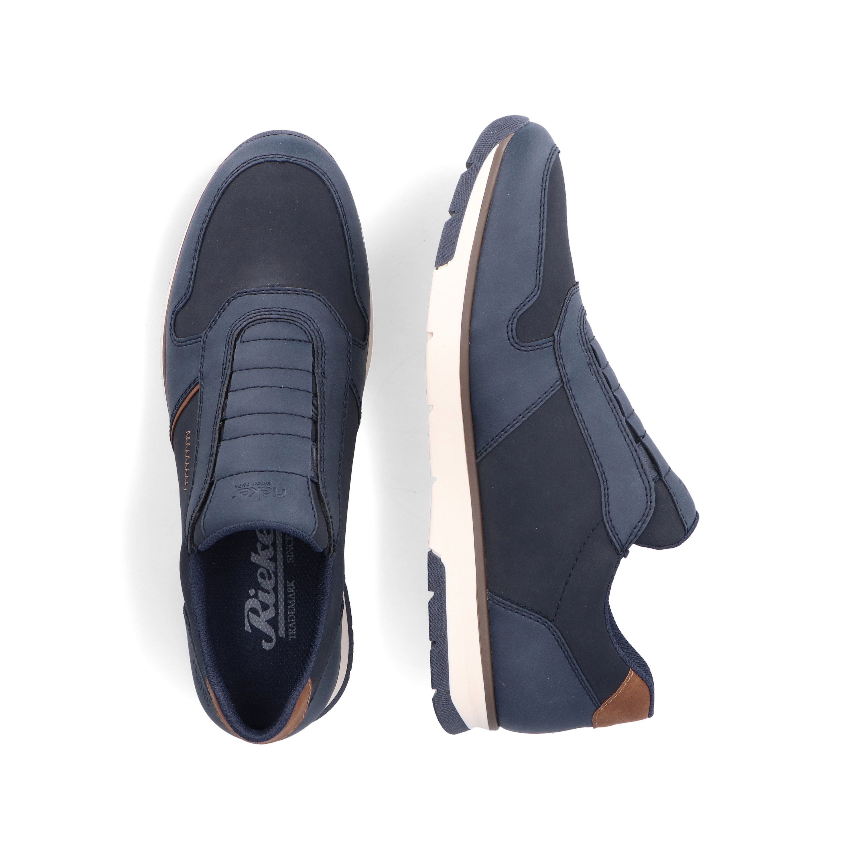 Rieker Herren Slipper ozeanblau