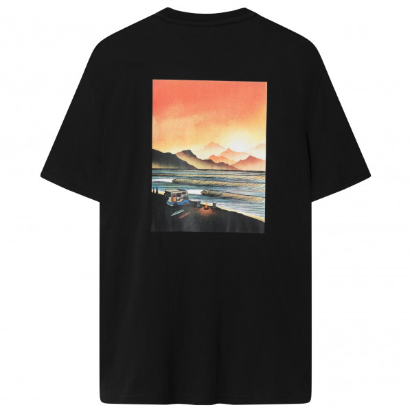 KnowledgeCotton Apparel - Loose Camp Front Print T-Shirt - T-Shirt