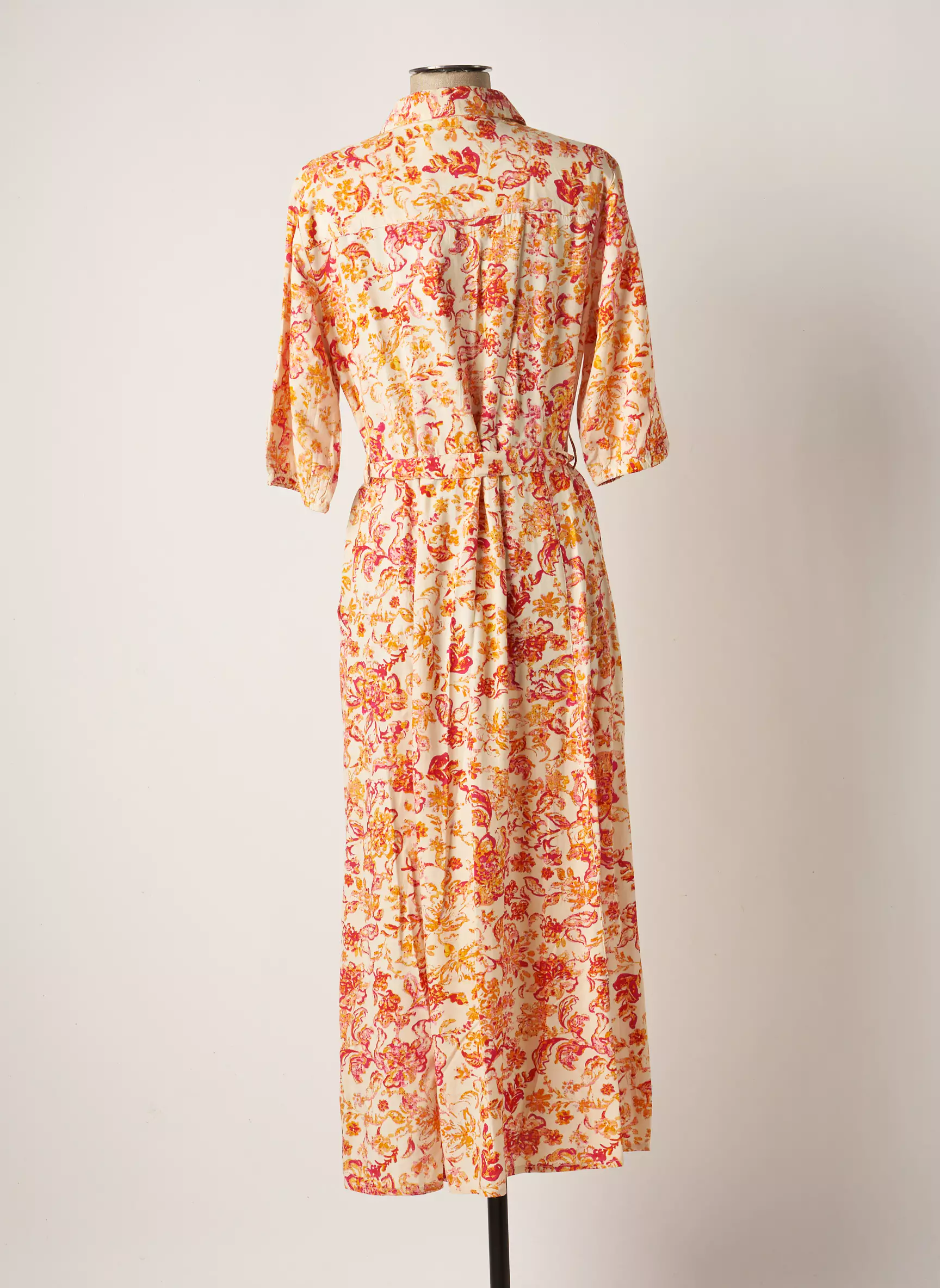 Cream Robes Longues Femme couleur orange