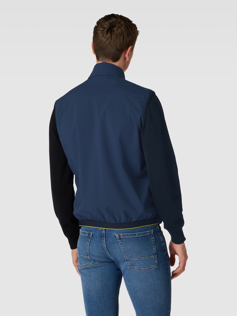 Weste mit Label-Details Modell 'Lee' in marineblau