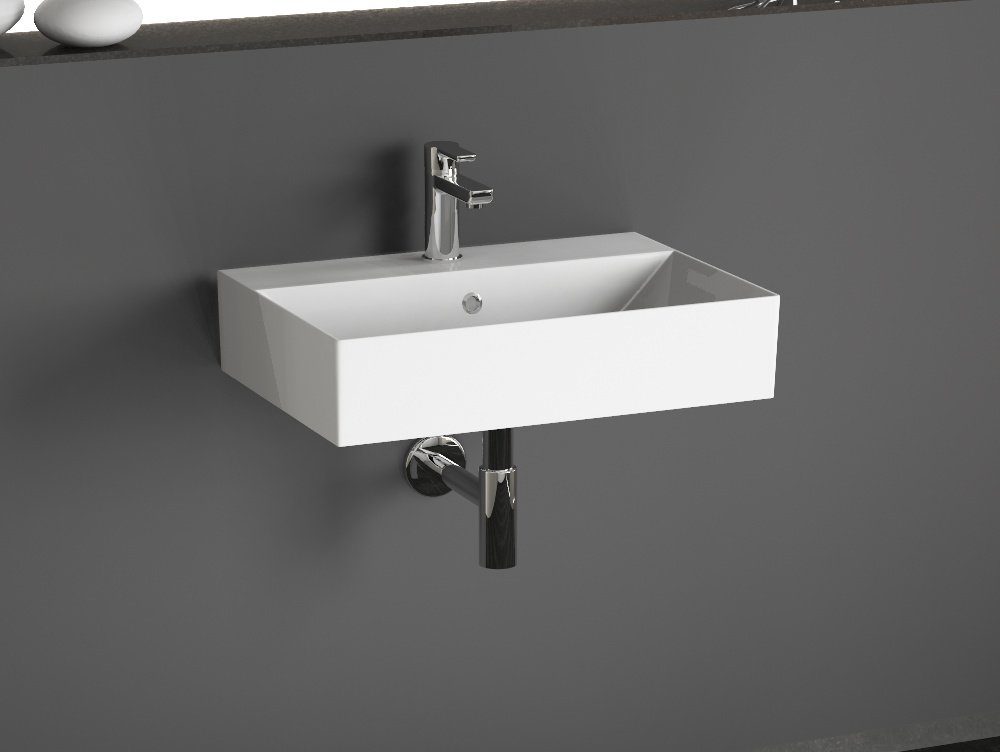 Aqua Bagno Aufsatzwaschbecken Aqua Bagno, Design Waschbecken Hängewaschbecken (Packung)