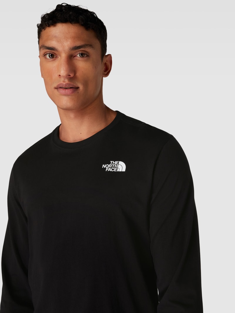 Longsleeve mit Label-Print Modell 'RED BOX' in schwarz