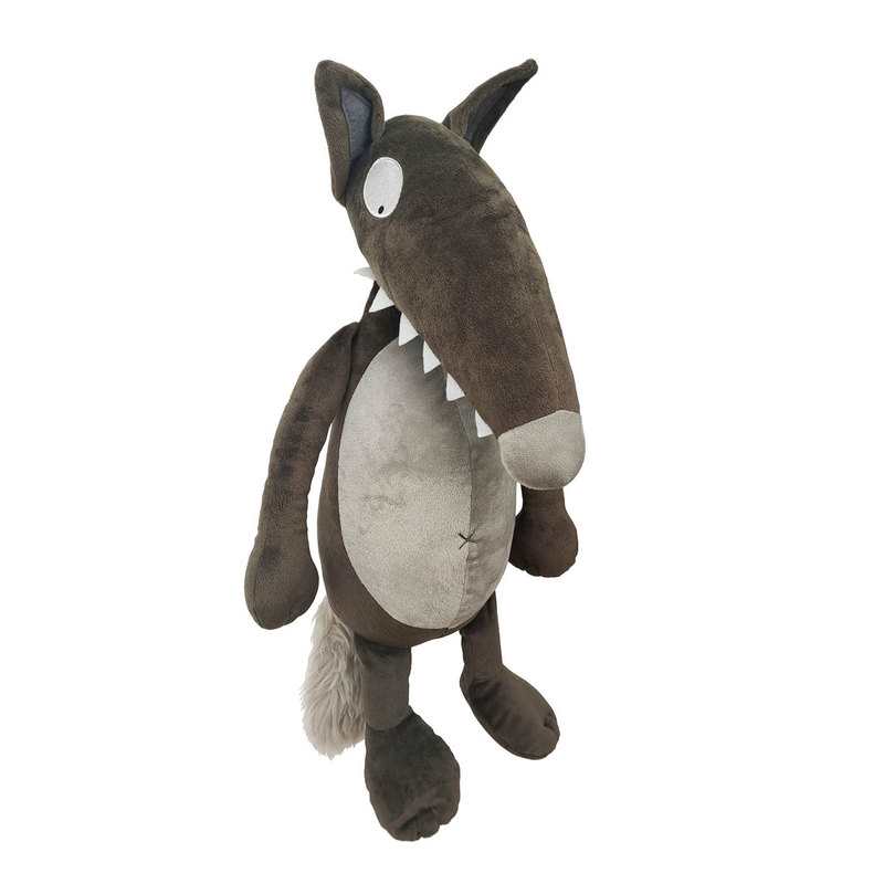 Peluche Loup taille moyenne, nue - Auzou