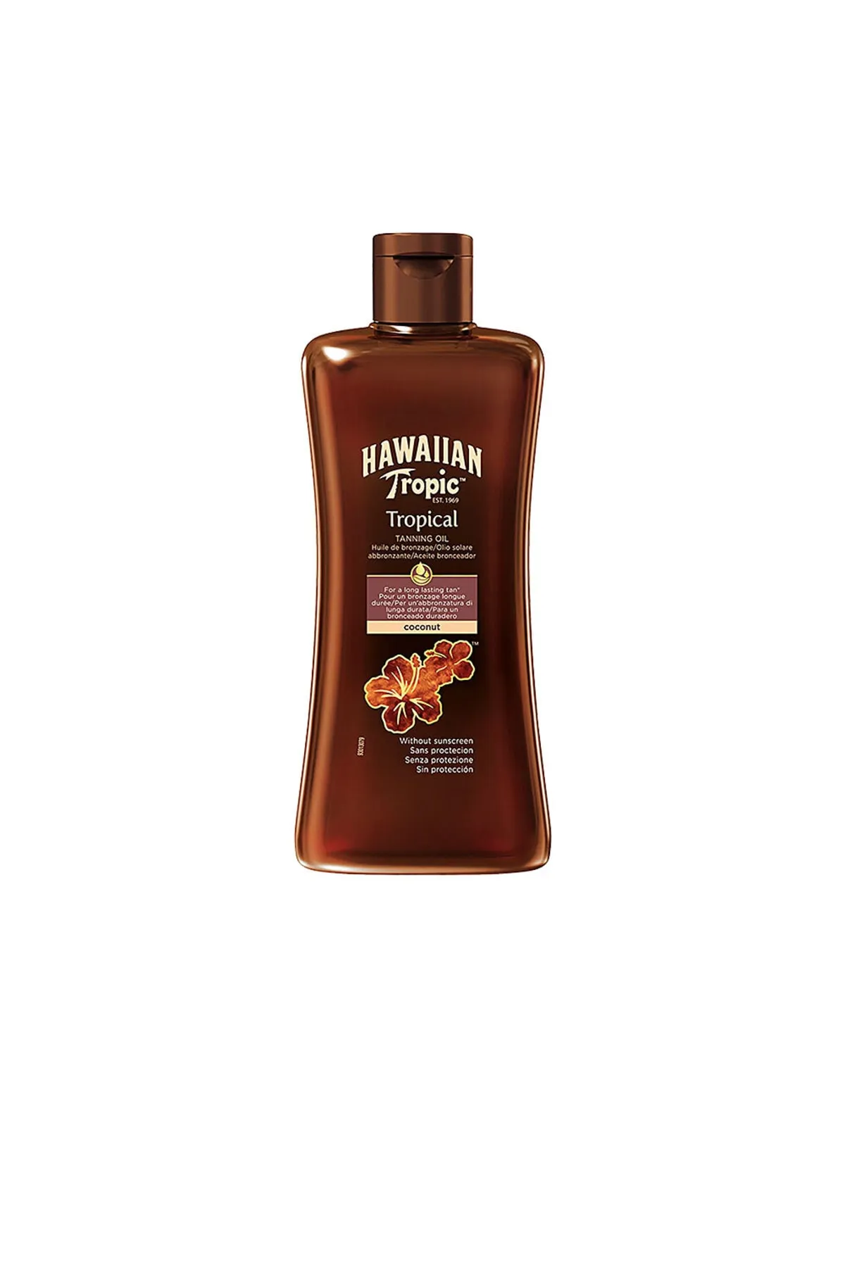 Hawaiian Tropic  Kokosnuss-Tropen-Bräunungsöl Spf0 Hawaiian Tropic 200 ml