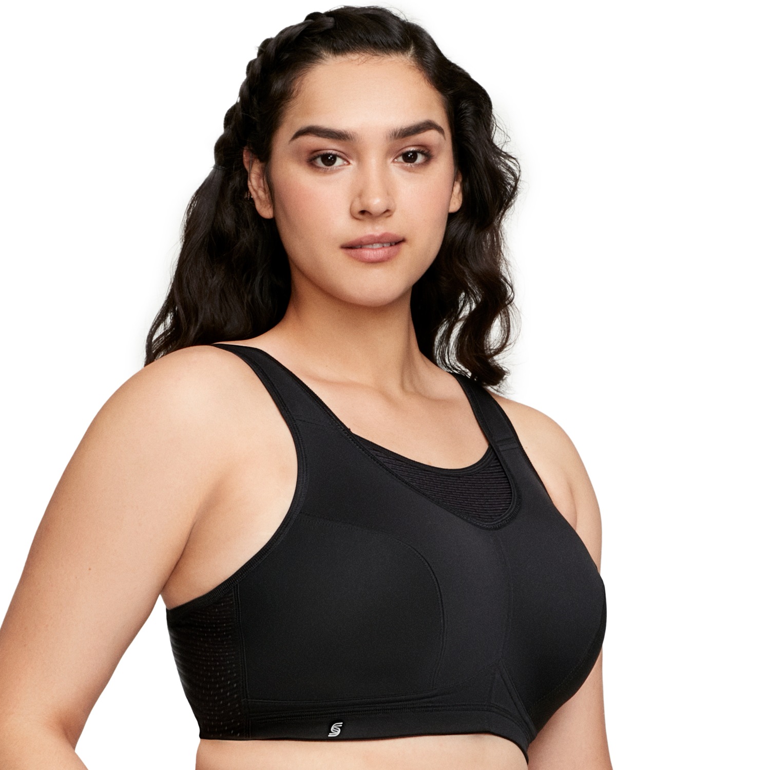 Elite Sport-Bustier mit bestem Halt - Schwarz