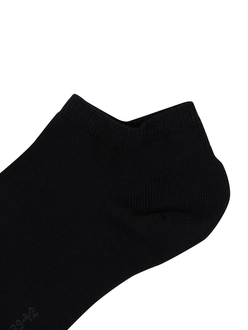 Sneakersocken mit Stretch-Anteil im 2er-Pack in schwarz