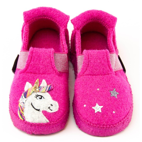Nanga ~ Schurwoll Hausschuh ~ Unicorn (pink)