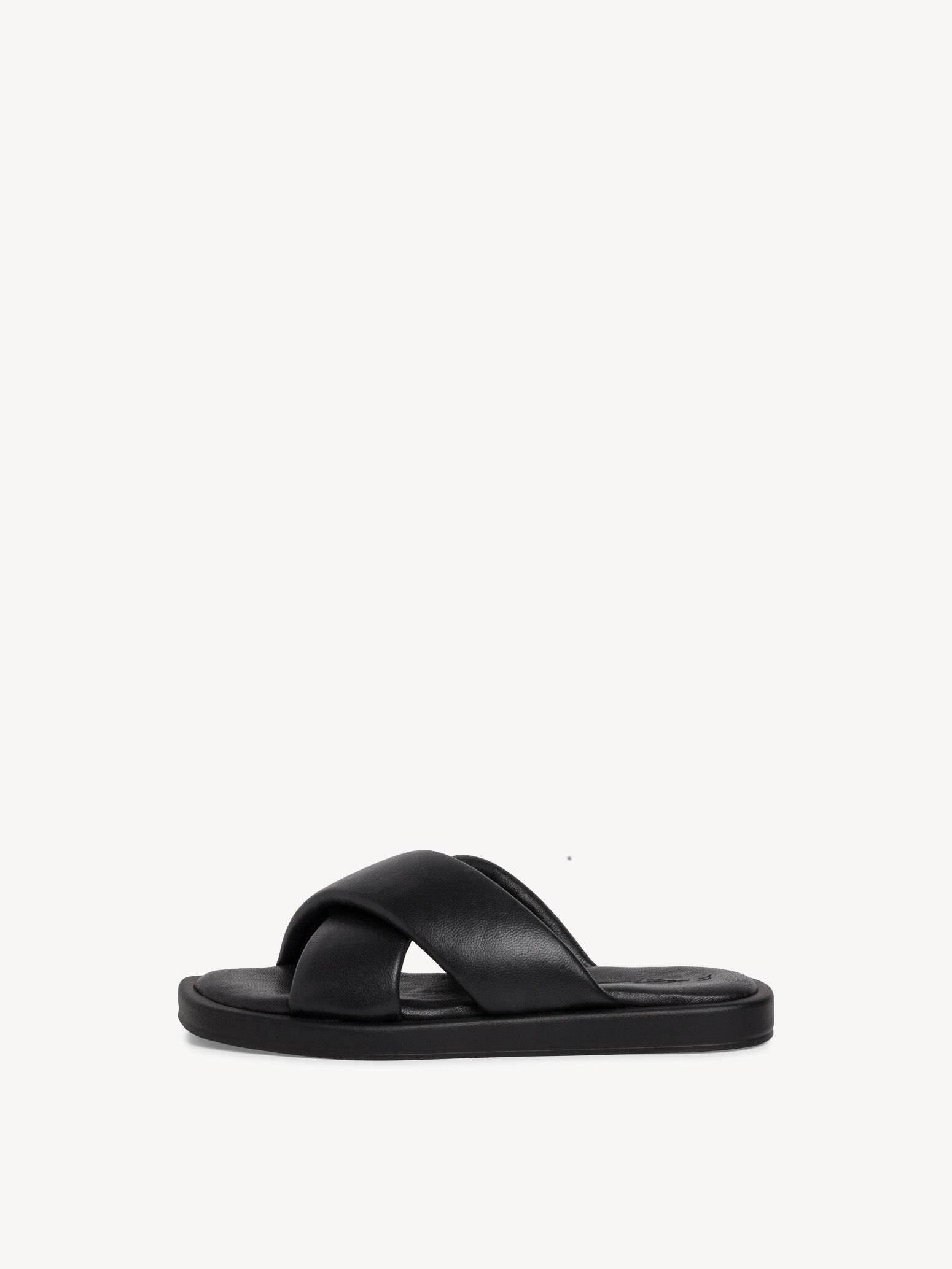 Mule en cuir - noir