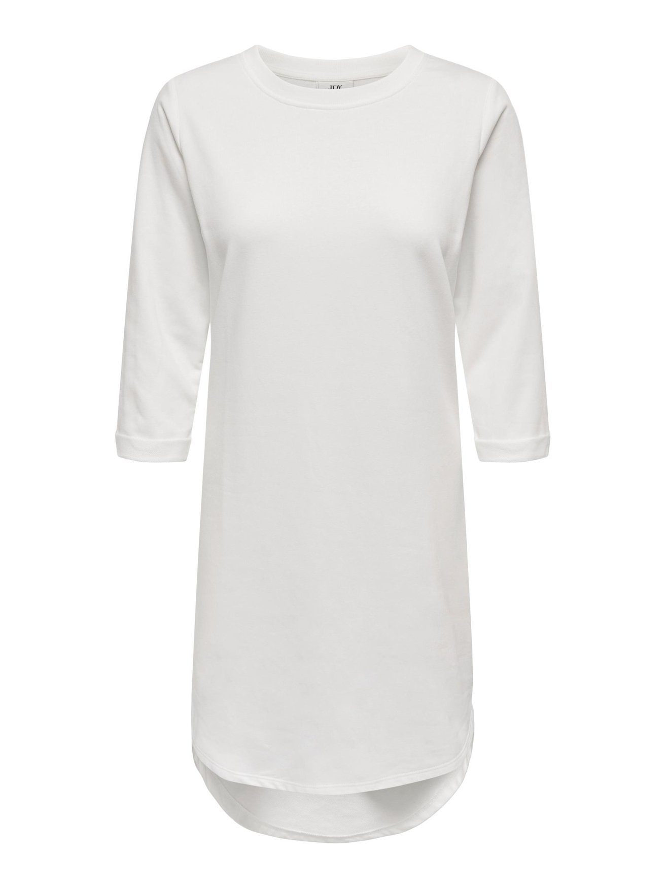 JACQUELINE de YONG Shirtkleid Sweat Kleid Rundhals 3/4 Arm JDYIVY (knielang) 5608 in Weiß-3