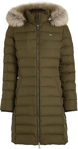 TOMMY-JEANS Damen Daunenmantel ESSENTIAL mit Kapuze