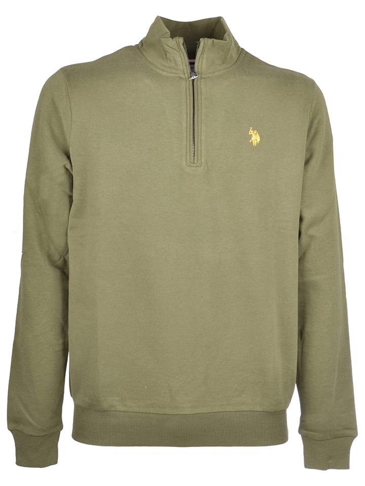 U.S. Polo Assn. Sweatshirt in Khaki günstig kaufen