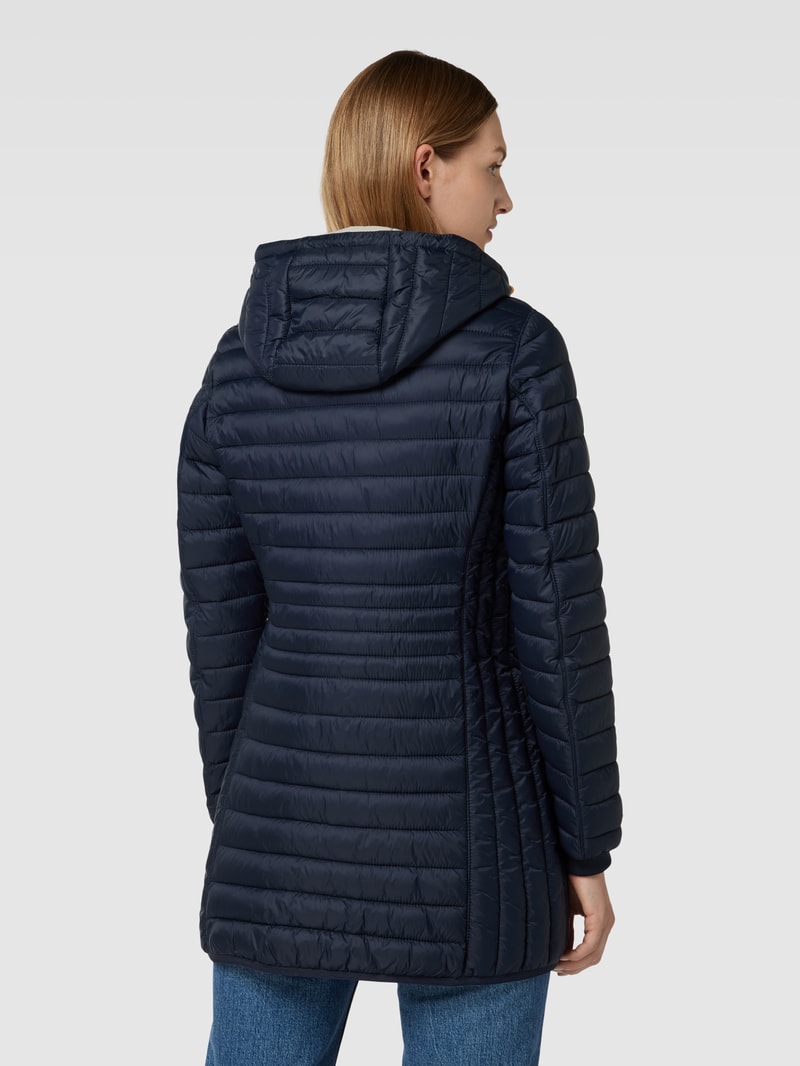 Steppjacke mit Label-Detail in marineblau