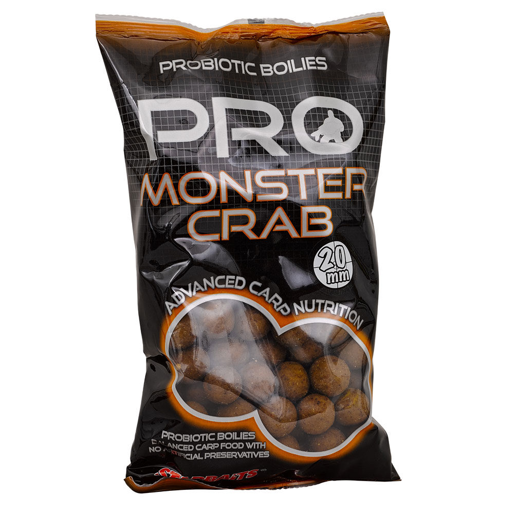 Bouillettes carpe probiotic monstercrab boilie 20mm