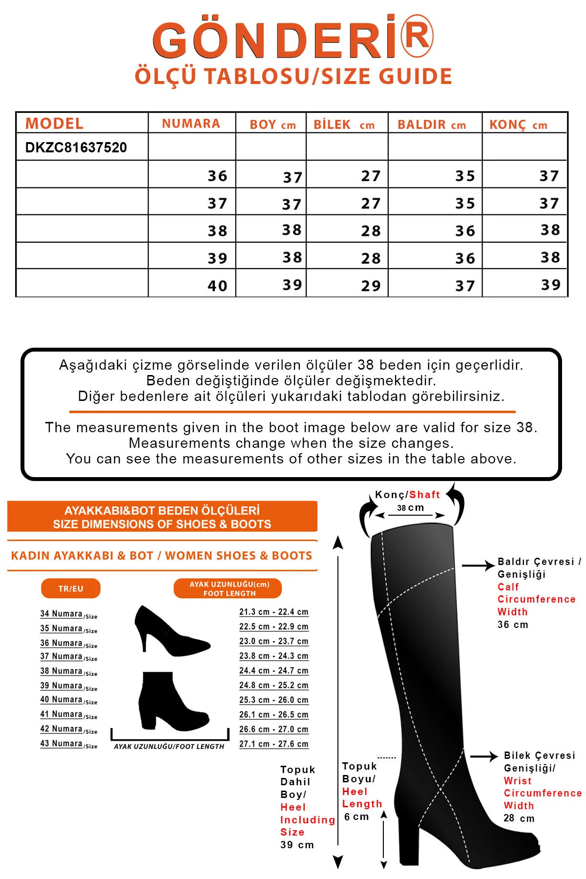 GÖNDERİ(R)  NUDE Gön Damen-Tagesstiefel mit runder Zehenpartie und Reißverschluss, 37520