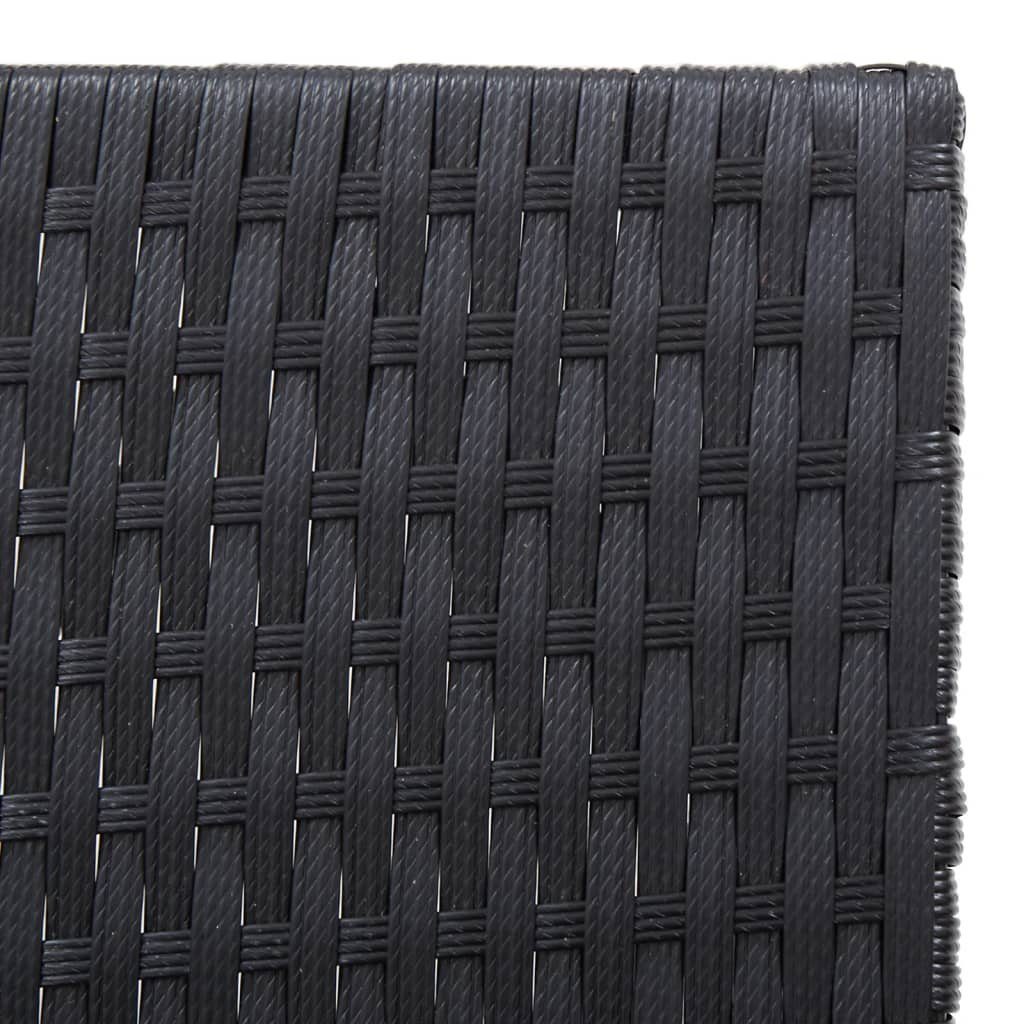 vidaXL Gartenliege 3-tlg. Garten-Lounge-Set Poly Rattan & Massivholz Akazie, 1 St.